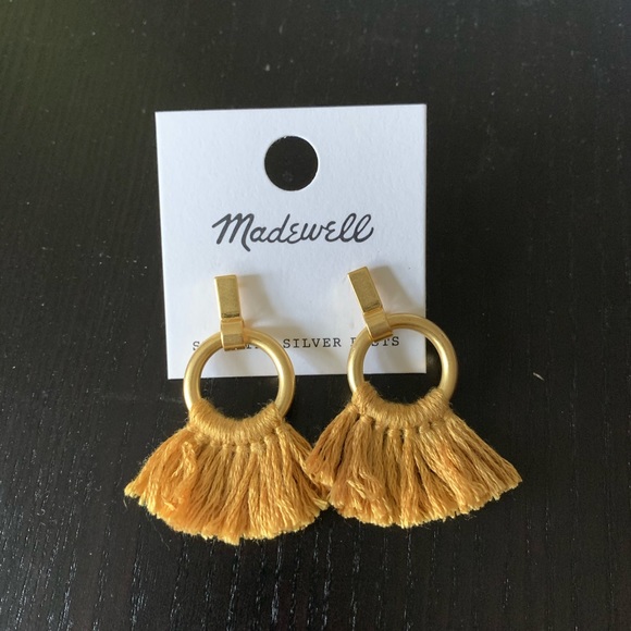 Madewell Jewelry - Madewell tassel hoop earrings